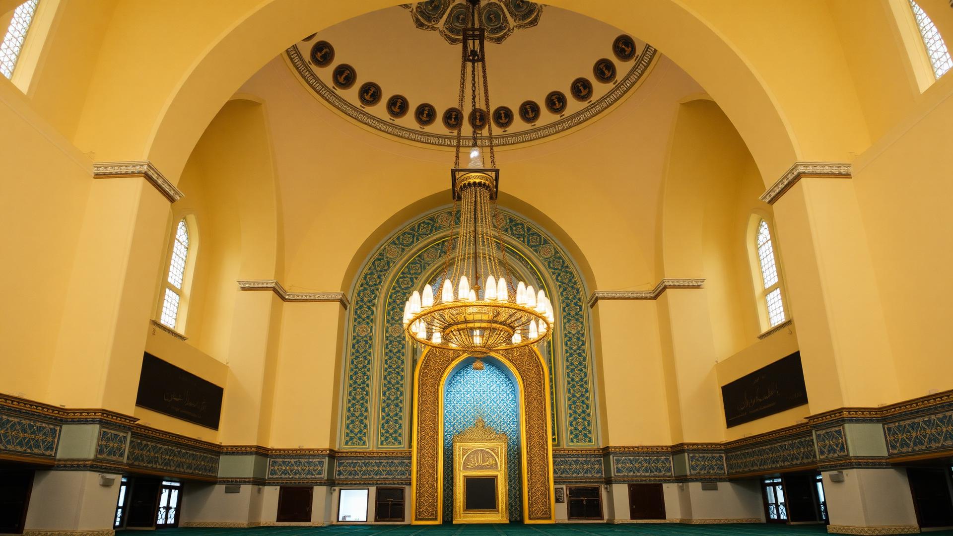 Beautiful mosque interior